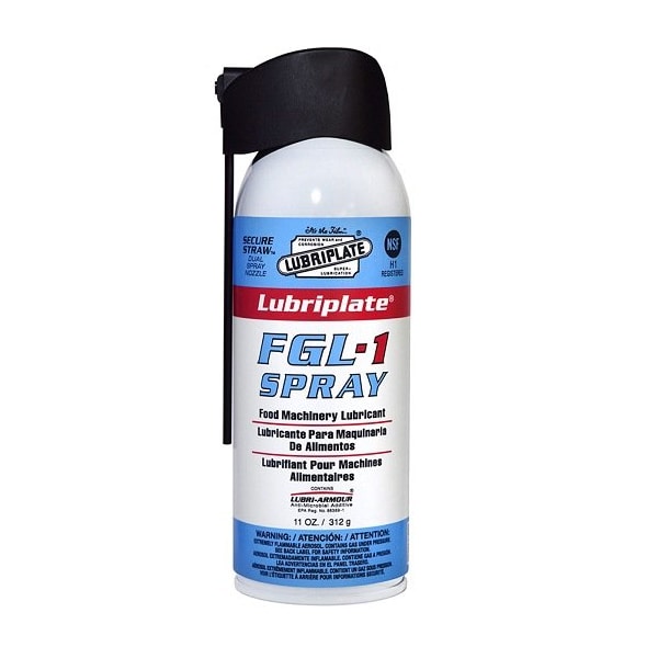 Lubriplate Aluminum Complex Grease; Multipurpose; Aerosol Can; Aerosol; Food Grade Machinery; White; 11 Oz FGL-1 11OZ AEROSOL CAN ; L0231-063 - main